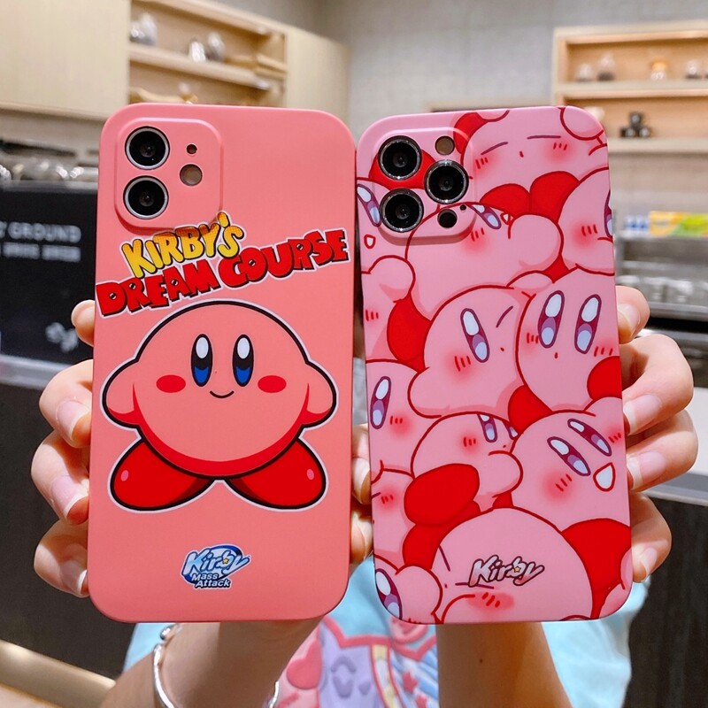 Iphone X Cute Kirby For Iphone12 Phone Case Apple 11 All Inclusive 12promax Silicone Soft Case Xr Xsmax Anti Fall Shell 7 8plus Straight Edge Protective Case Couple Men And Women Lazada