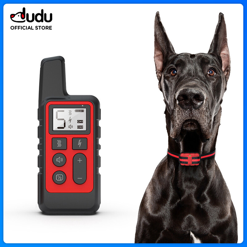 DUDU Pet 500m Electric Dog Training Collar Pet Remote Control Waterproof