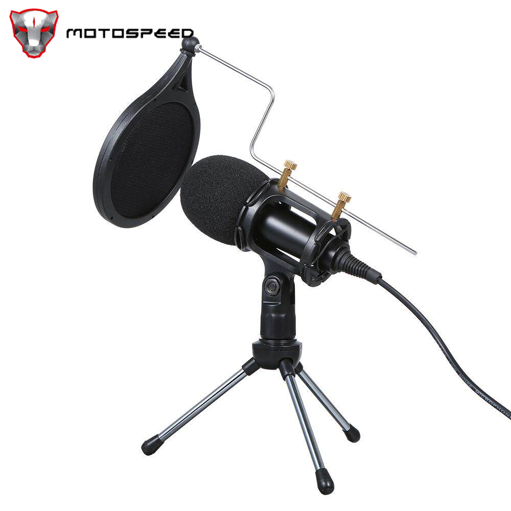 Micro Điện Dung Có Dây Mic Phòng Thu Âm Thanh 3.5Mm Mic Karaoke KTV Ghi Âm Giọng Hát Có Chân Đế, Dành Cho Điện Thoại PC
