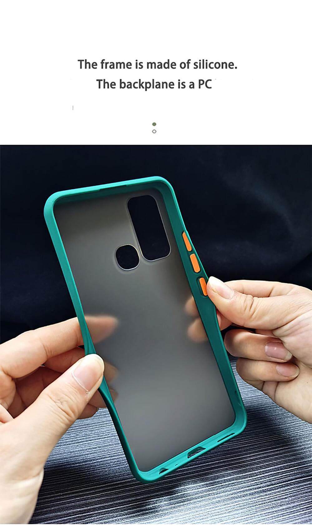 Thick Matte Silicone Phone Case for VIVO Y50 Transparent Anti Knock Case For VIVO Y30 Y70s Y19 V15 Pro V17 V19 Back Cover (13)