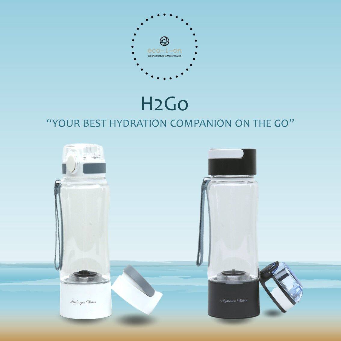 Gambar eco i on H2Go Portable Hydrogen Rich Water Generator USA DuPont SPE and PEM Dual Chamber Technology