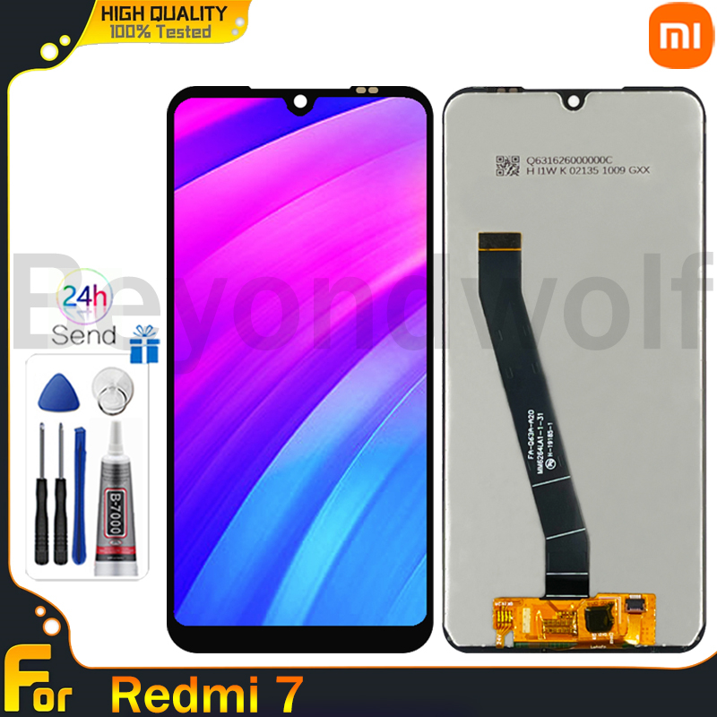 Beyondwolf 6.26 Inch Original LCD Đối Xiaomi Redmi 7 IPS màn hình cảm ứng LCD bộ phận lắp ráp cho Bộ số hóa Đối với Redmi 7 thay thế màn hình