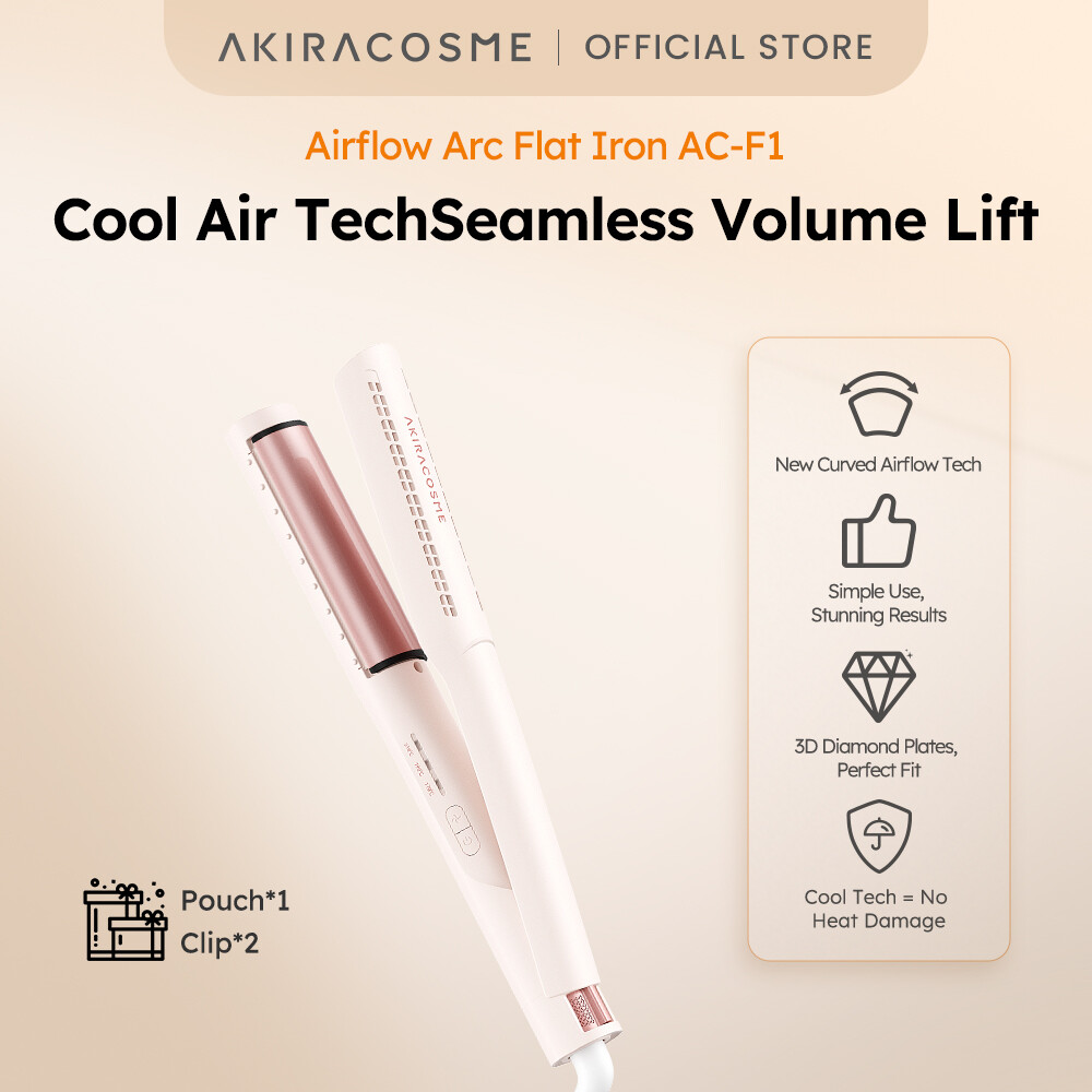 Japan Akira Akiracomes Crimper Curling Iron High Cranial Top Volumizing Flat Iron Anti Scald Cool Air Negative ions Double Protection Hair for Women Hair Styling Beauty Tools ราคา 1,222 บาท*ส่งฟรี