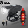 GCD Bike Light Set - USB Rechargeable LED Headlights