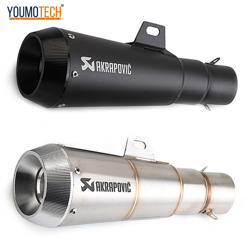 51mm Inlet Universal Exhaust Muffler Pipe Motor Stainless Steel Canister Pipe Tailpipe Akrapovic Muffler Pipe For Raider 150fi RS150 Sniper 150 LC150 Click150 v2 cbr250r CB150R Nmax nvx etc Giá 711,962 Đồng*Miễn phí vận chuyển