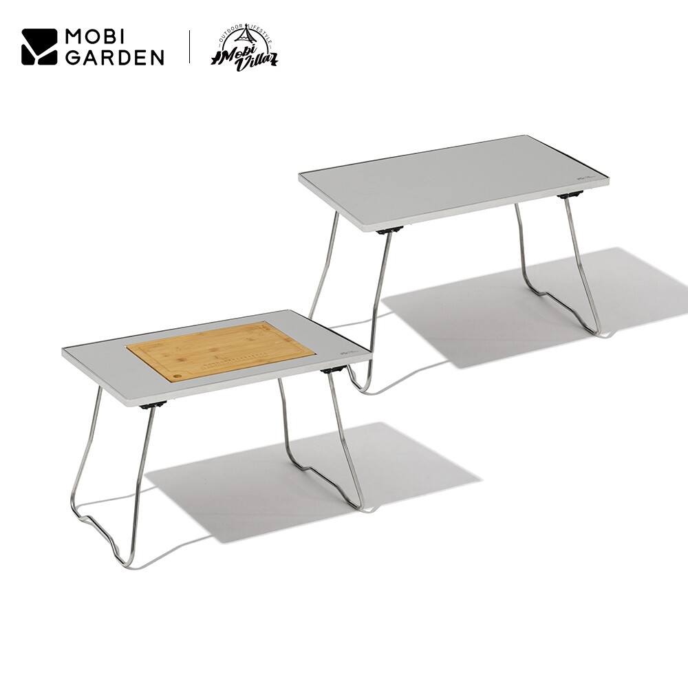 MOBI GARDEN Camping Folding Table Portable Foldable Barbecue Picnic Car Stainless Steel Outdoor Indoor ราคา 2,257 บาท*ส่งฟรี