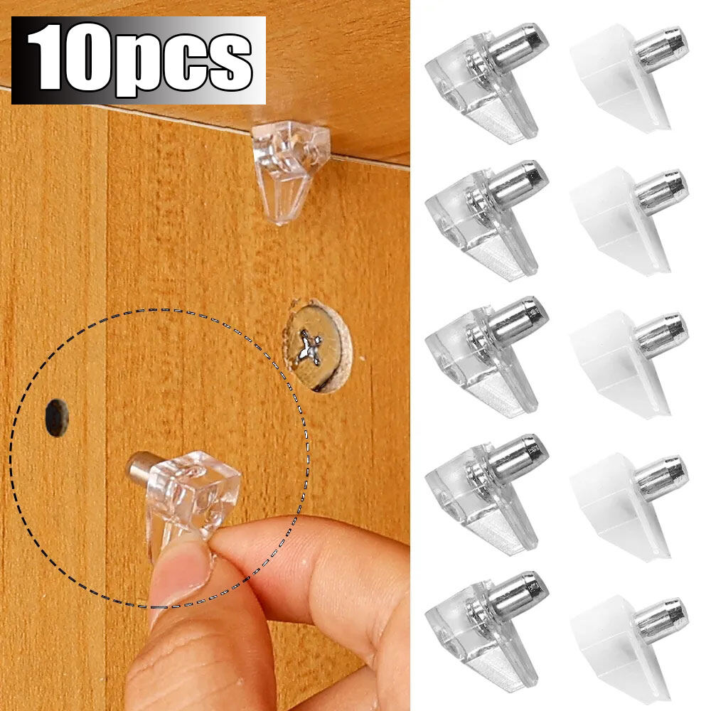 Polocat10 cái kệ hỗ trợ chân kim loại chống trượt khung Kệ hỗ trợ Kệ ngăn cách tủ cố định giá gắn tường chân tấm