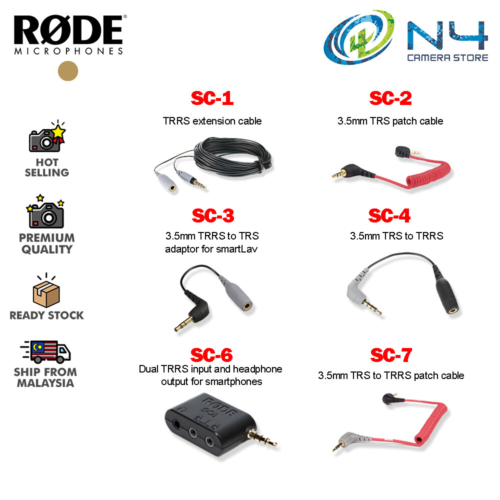 RODE SC15 SC16 SC17 USB-C to Lightning Cable USB-C to USB-C type for  VideoMic NTG Rode NT-USB | Lazada