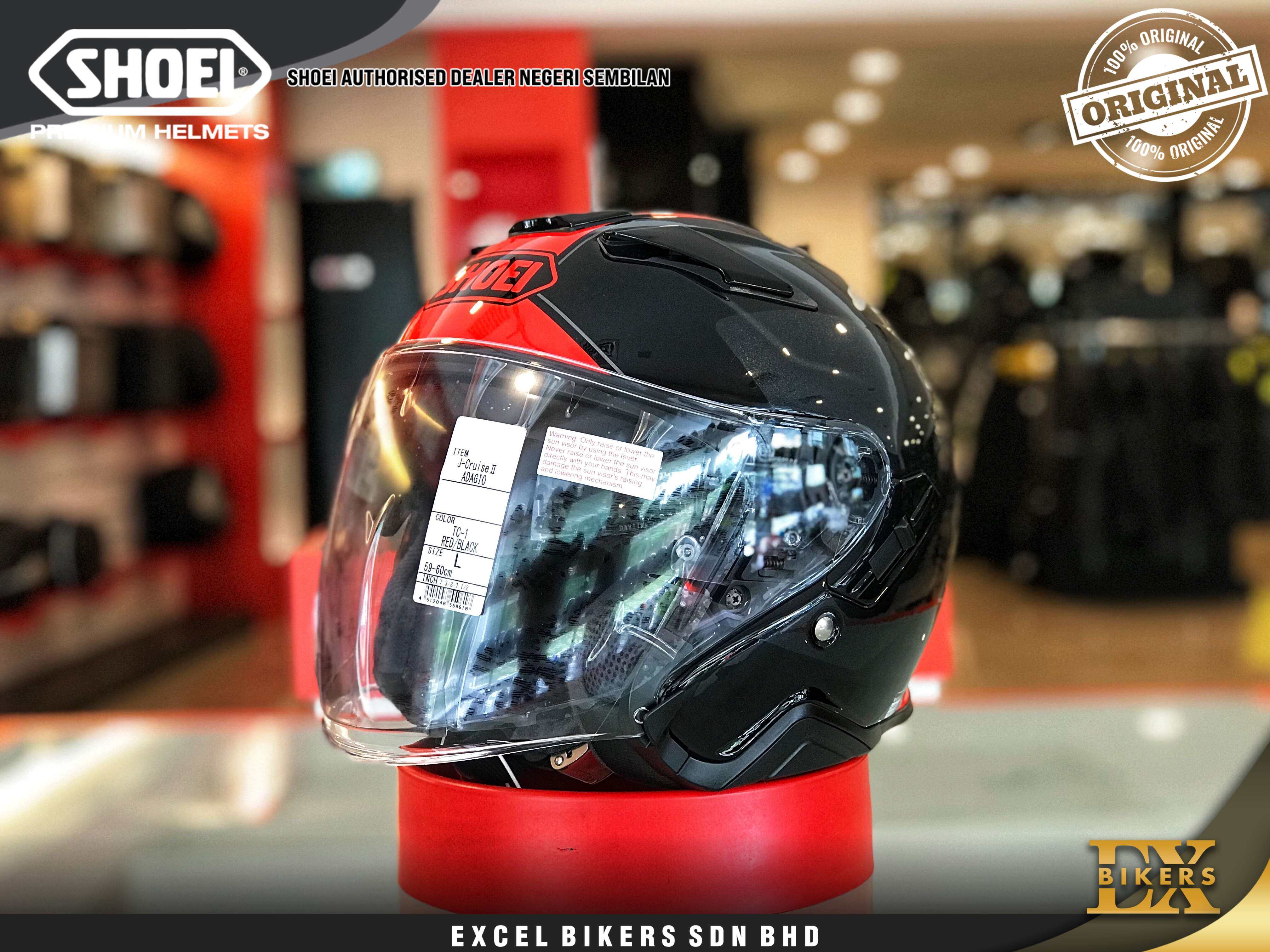 SHOEI HELMET J-Cruise II Adagio (TC-1) / J CRUISE 2 / JCRUISE 2 / OPEN FACE  HELMET / MOTORCYCLE HELMET / J CRUISE II | Lazada