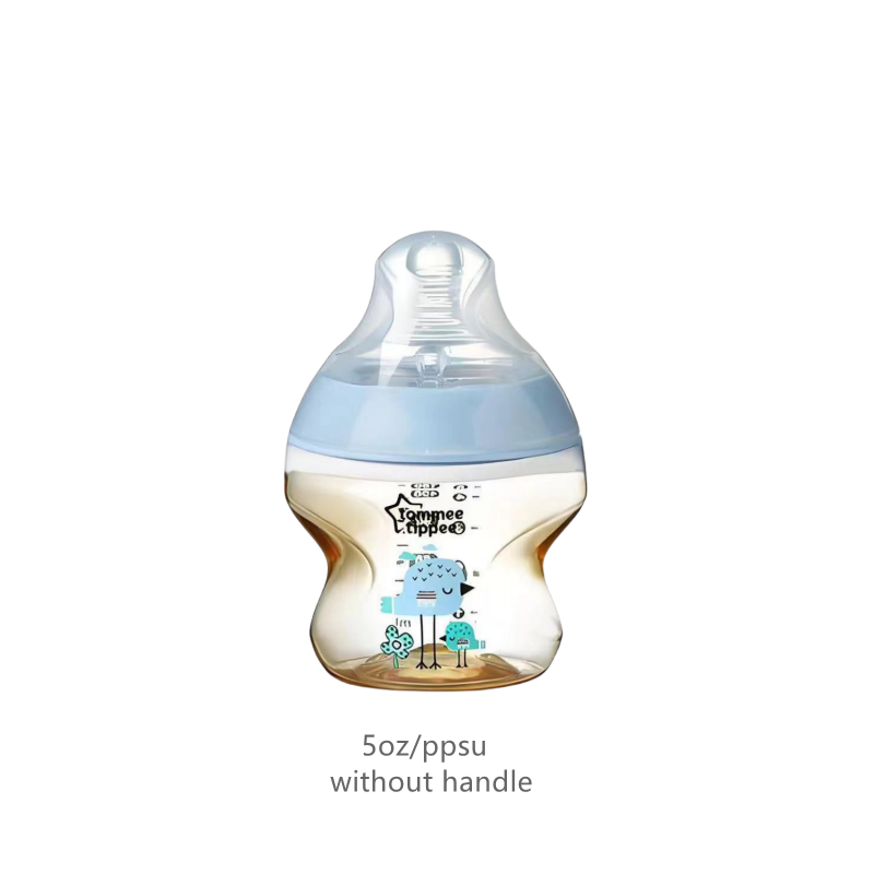 Tommee Tippee Closer To Nature bình cho ăn cổ rộng PPSU bình cho bé với 3M + Med chảy núm vú 5oz/9oz