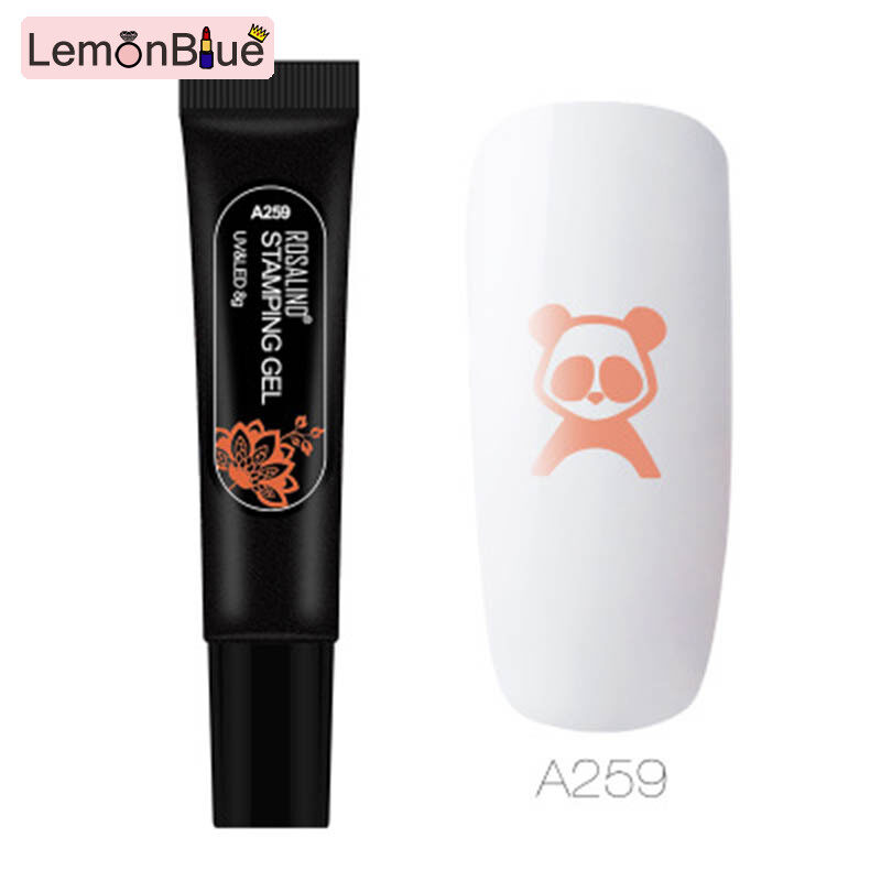 Gambar LemonBlue New 8ml Printing Stamping Gel Nail Polish Soak Off Nail Gel Varnish Long Lasting Manicure for DIY Nails Art Decoration