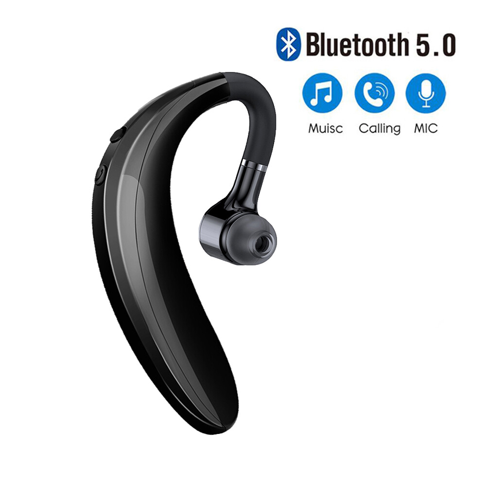 Kebidumei Bluetooth Earphone Nirkabel Kaitan Telinga Tunggal Bisnis  Headphone Headset Stereo Earbud Olahraga Handsfree dengan Mikrofon | Lazada  Indonesia