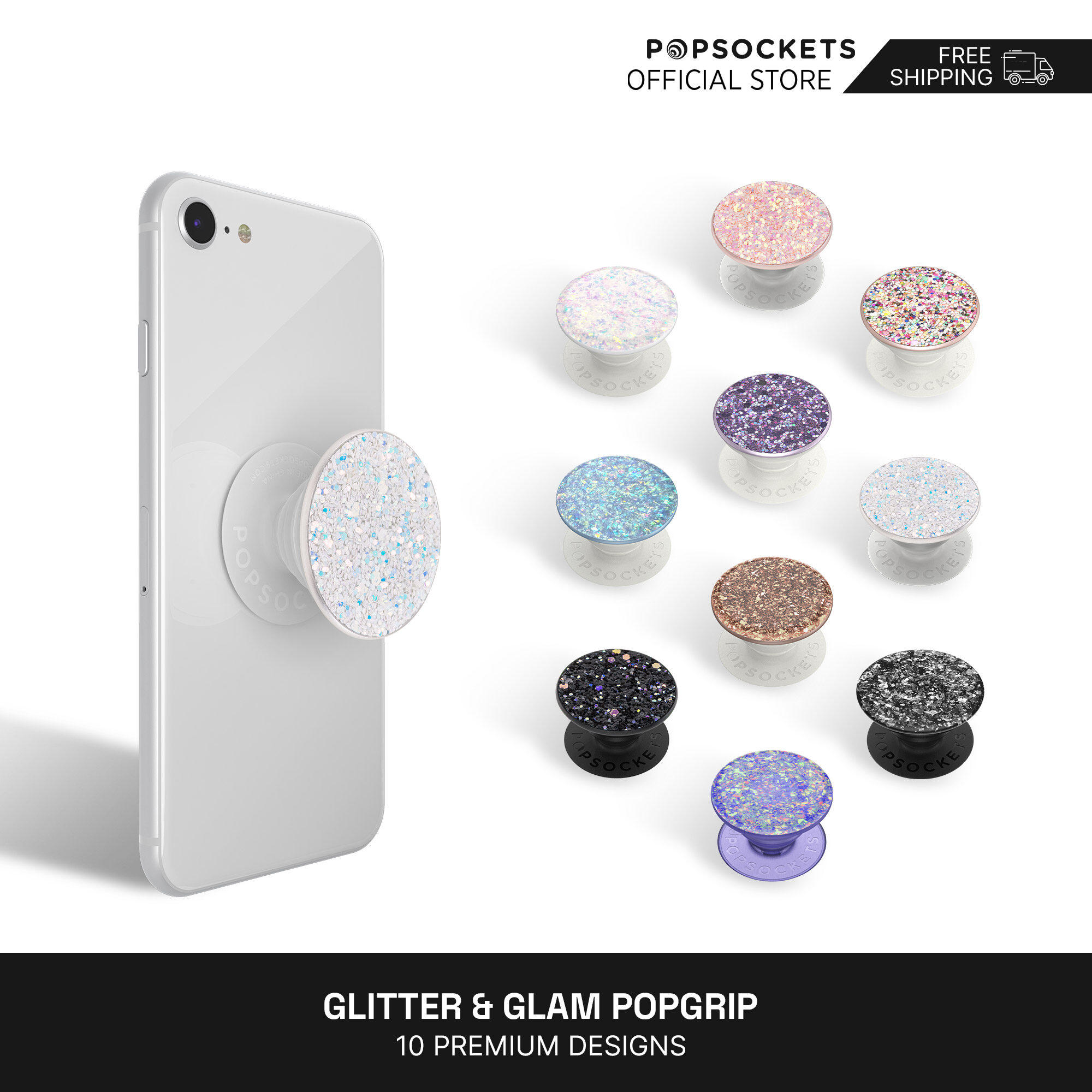 Popsockets lấp lánh & glam poppgrip | điện thoại cao cấp grip | giá để điện thoại tốt nhất và tương tự như một người giữ chuông điện thoại | điện thoại bàn đứng và giá treo điện thoại xe hơi tương thích | giá giữ điện thoại giá để điện thoại và điện thoại