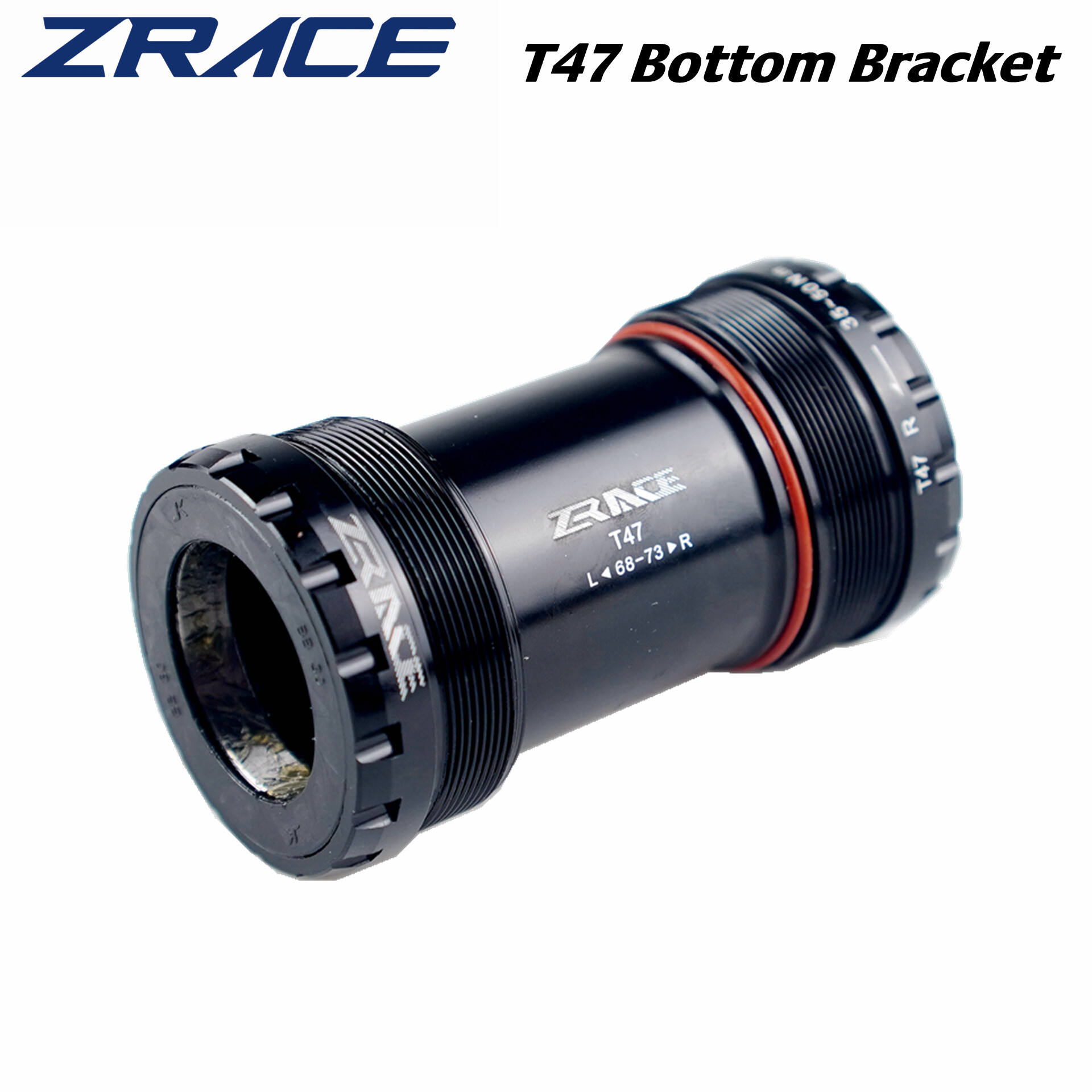 Zrace t47 trục giữa/công cụ, tất cả nhôm hợp kim cnc, t47-24mm / t47-30mm / t47-29mm, t47-dub / t47-bb30