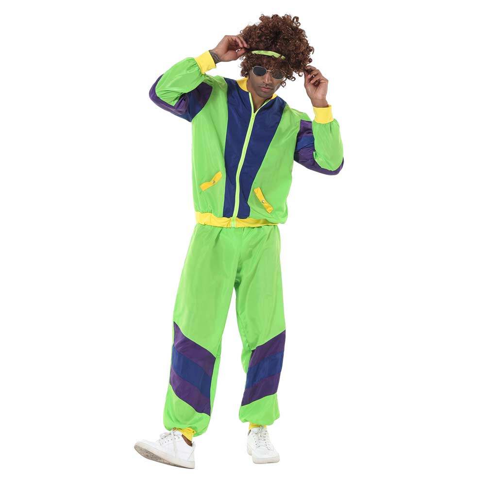 VALINK 80s Retro Novelty Sportswear Unisex Vintage Jacket Pants  Personalized Cosplay Cosplay Party Stage Performance Clothes Picture Style  : : Home & Kitchen