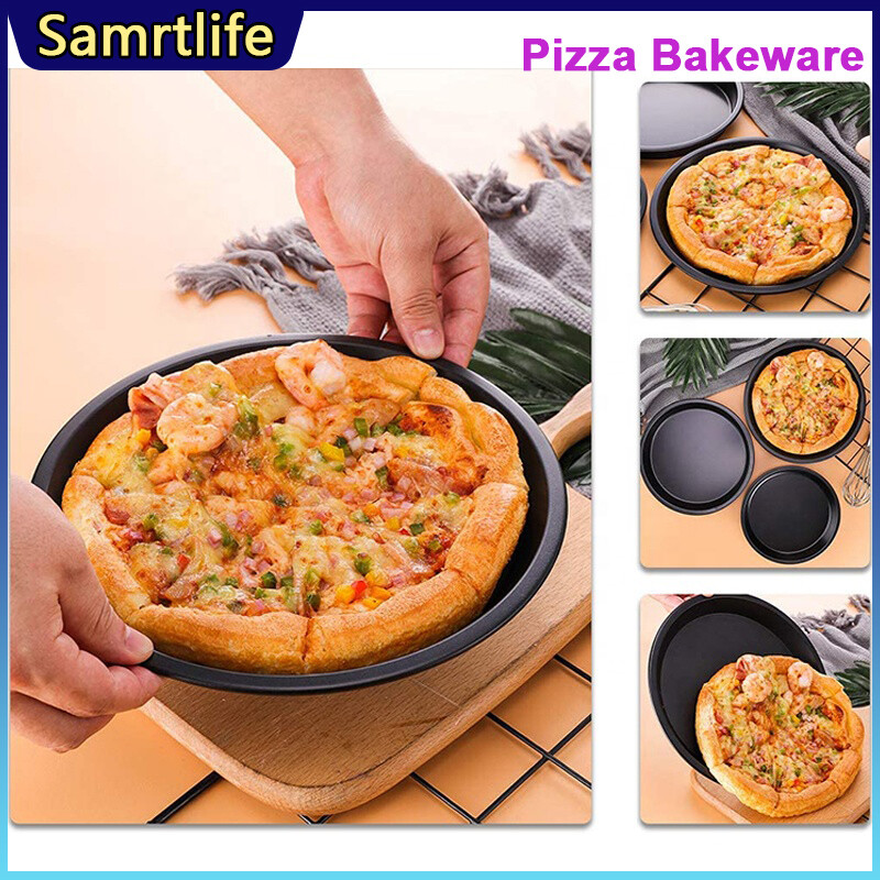 Gambar Smartlife Pizza Pan Non Stick Bakeware Round Deep Dish Pizza Pan  Carbon Steel Baking Mold Pie Cake Pizza Mould Round Pizza Tray