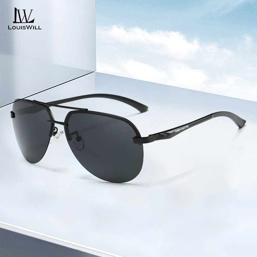 LouisWill Sunglasses Driver Driving Mirror Polarized Glasses Sunglasses Men And Women Tide Glasses Brand Goggles Sunglasses Retro Anti Glare Driving Sun Glasses UV400 ราคา 179 บาท*ส่งฟรี