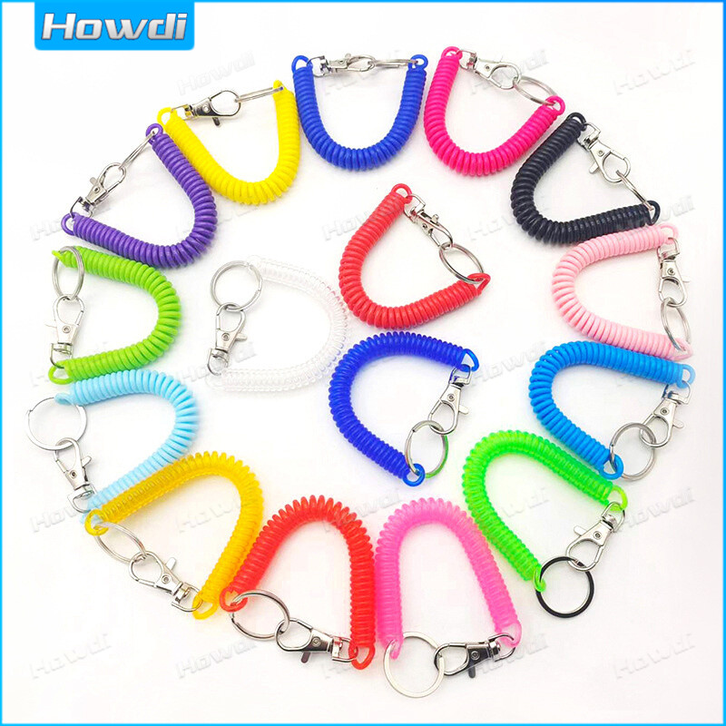 Colored spring rope spring keychain anti loss mobile phone spring rope