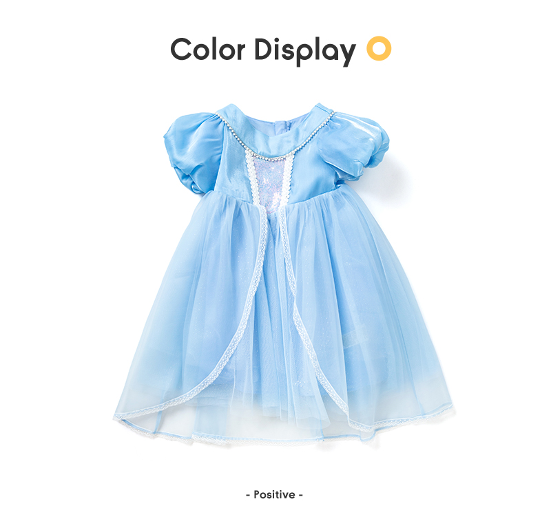バラバラ 子供服 ベビードレス 小さな子供用ドレス 子供用プリンセスドレス 女の子 夏用 ネットドレス 外国製 スイート