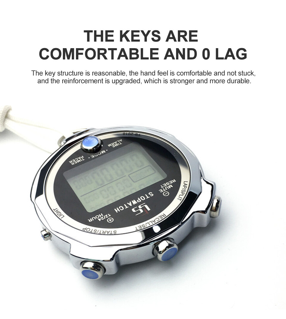 Đồng Hồ Bấm Giờ Chronometer Ngoài Trời Hẹn Giờ Counter Thể Thao Đồng Hồ