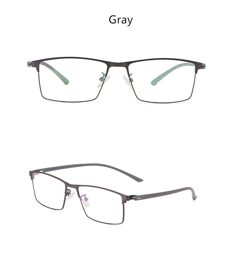 yimaruili kính mắt kim loại vuông thiết kế không vít siêu nhẹ gọng kính 7