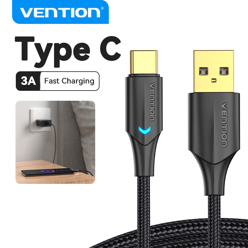 Vention loại usb c cáp 3a sạc usb nhanh usb c sạc ngày dây cho huawei p40 loại c cáp dữ liệu