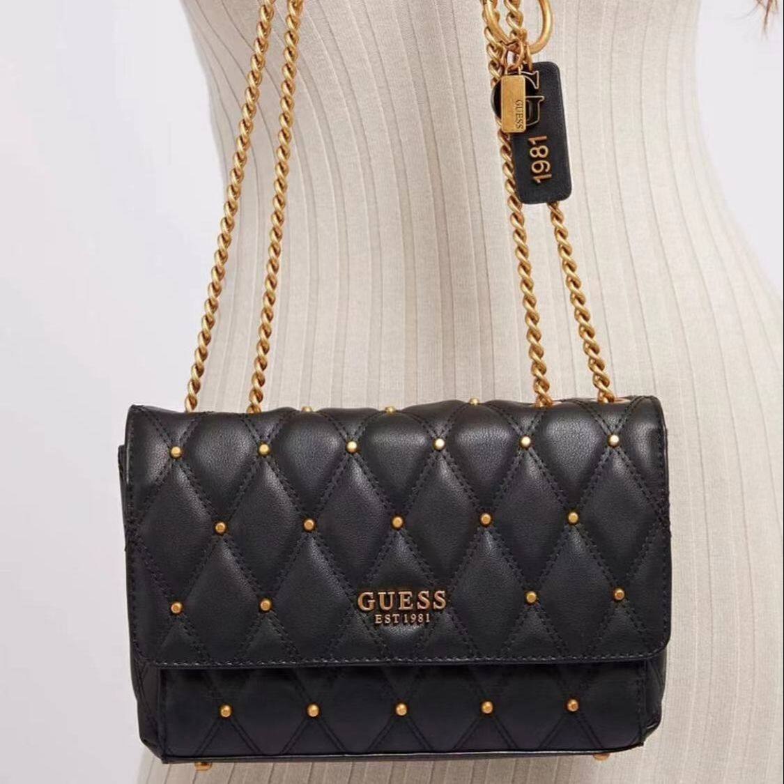 Guess Little Bay Women'S Nylon Crossbody Shoulder Bag Adjustable