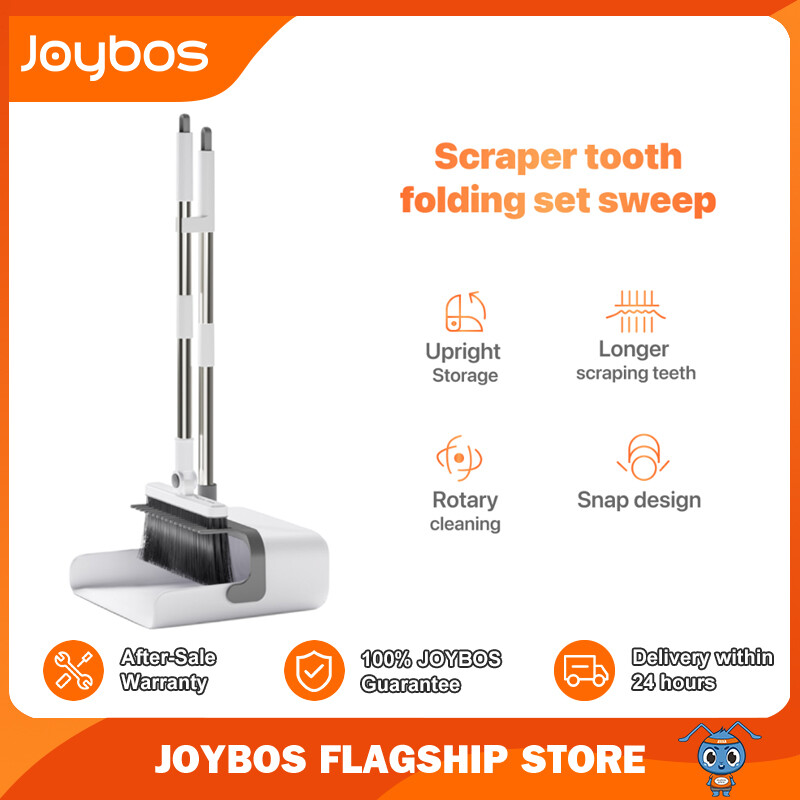Joybos Foldable Broom and Dustpan Set Household Cleaning Extendable Suit Multifunction Dustless Floor Squeegee Brush ราคา 229 บาท*ส่งฟรี