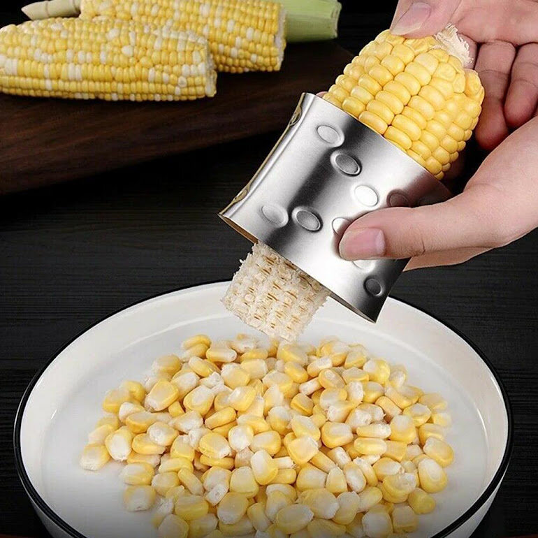 Gambar 304 Stainless Steel Corn Planer Thresher Kitchen Accessories Gadget Peeled Artifact and Threshing Tools