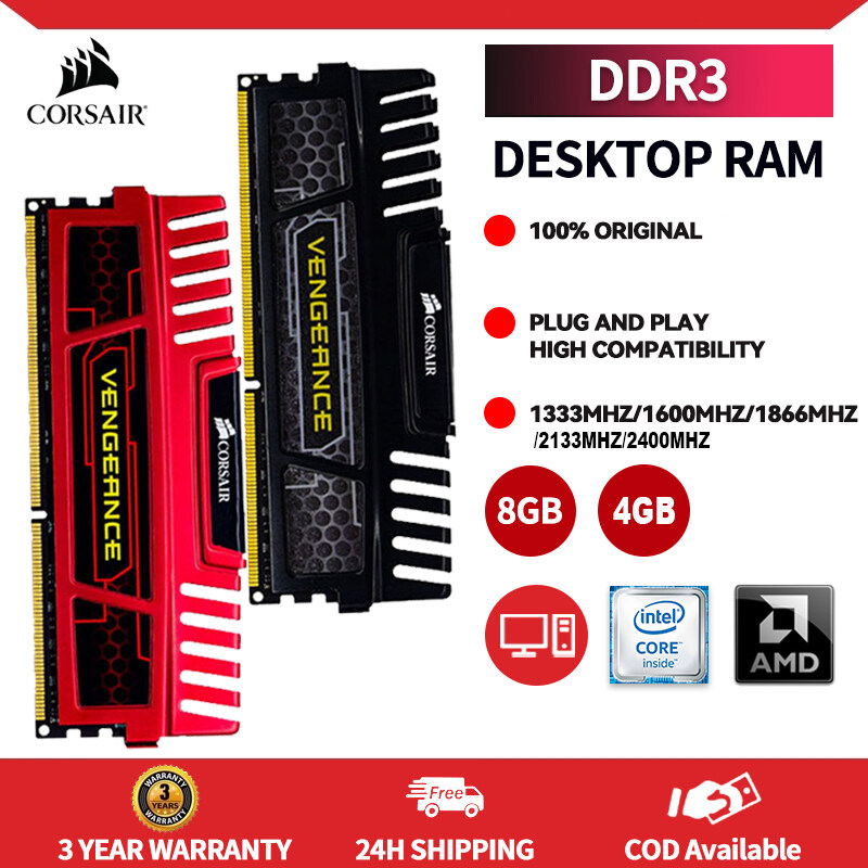 Corsair Trả Thù LPX DDR3 8GB 2400nhz 2133MHz 1866MHz 1600MHz 1333MHz Bộ nhớ máy tính để bàn 240pin D