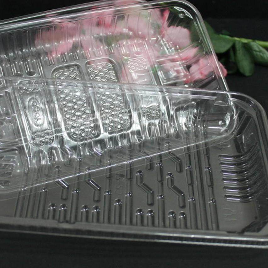 Gambar 200pcs Disposable Food Base APET A11 25B for Dry Food, Vegetable, Fruits, Meat, Seafoods (Clear)