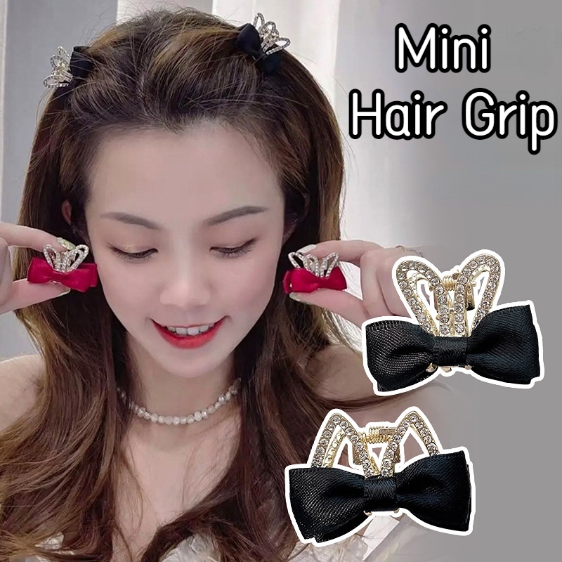 Kẹp tóc bé gái nơ vương miện công chúa thời trang/kẹp tóc sợi lưới dễ thương ngọt ngào phụ kiện trẻ em