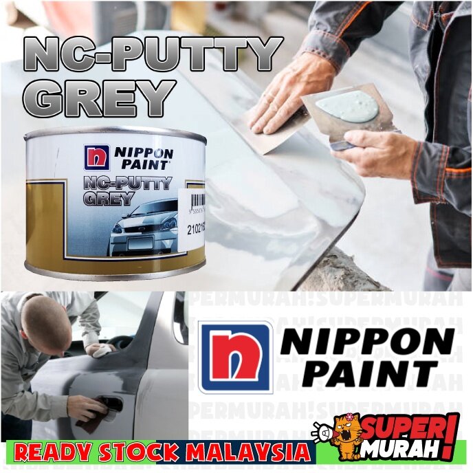 0.5KG NIPPON PAINT NC PUTTY GREY Simen Kereta (Halus) For Car Body Car