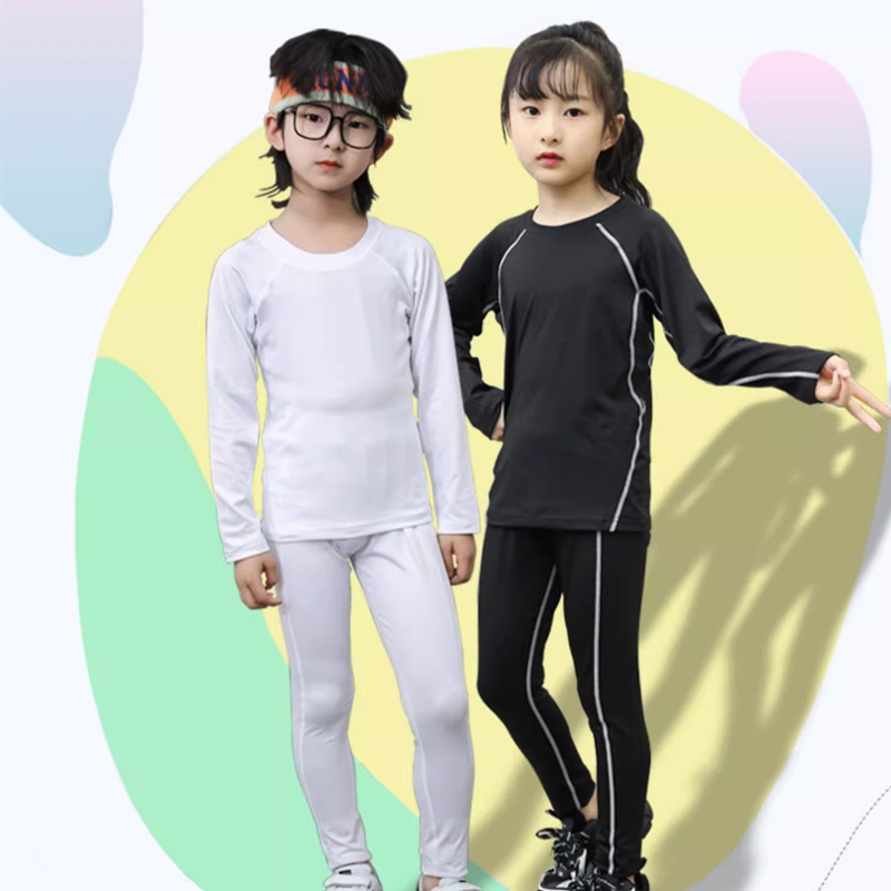 Một Bộ Trẻ Em Của quần áo thể thao Unisex Thể Thao Tops T-Shirts Quần thể dục Cậu Bé Cô Gái Của Bóng Rổ Trẻ Em Ngoài trời Chạy Quần Activewear