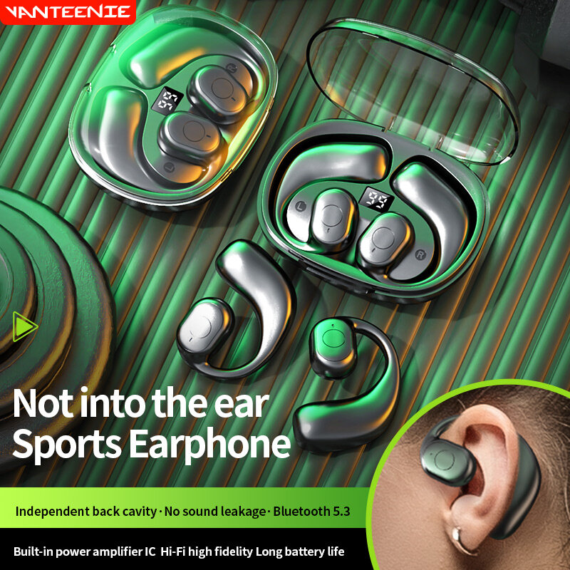 Vanteenie TWS Tai nghe micrô bluetooth bass Earbud chơi game không dây ban đầu tai nghe tiếng ồn hủy bỏ âm thanh nổi HiFi cho thể thao gọi điện thoại âm nhạc