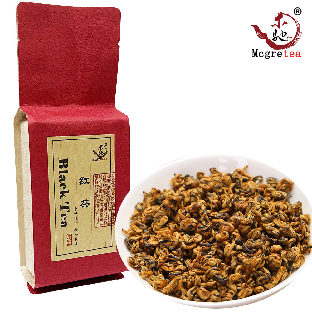 Gambar (Mcgretea ?? ?????? ??? 150G) Yunnan Fengqing Dian Hong Jin Luo ???? Emas Bud Siput Dian Hong