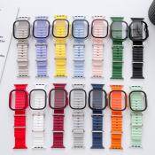 Apple Watch Solid Color Strap & Case for Series Ultra/8/7