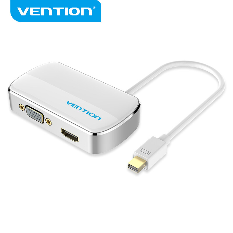Vention cổng kết nối mini để cáp chuyển đổi hdmi vga 2 trong 1 thunderbolt cổng kết nối mini để hdmi bộ chuyển đổi cáp vga 4k 1080p mini hiển thị cho hdmi cáp chuyển đổi hdmi vga chiếu màn hình tv