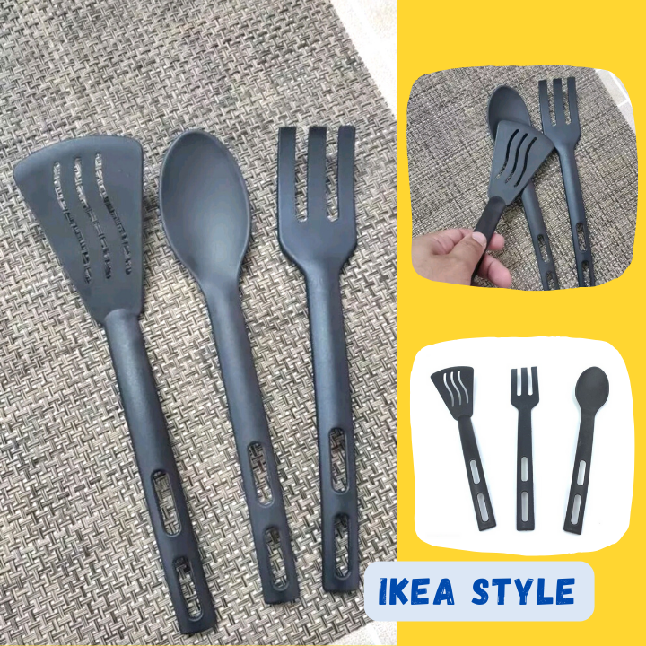 Set di 3 mini spatole in stile Ikea, pratici utensili da cucina per la casa.

_voghion.com
