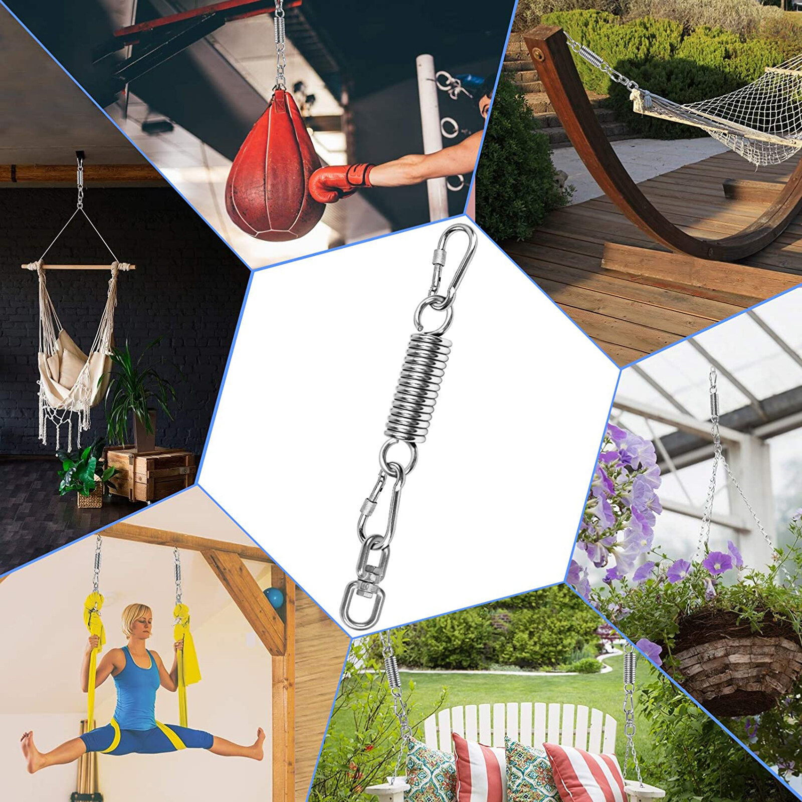 Ghế Đu Blesiya Võng, Móc Đa Năng Lò Xo Bộ Phận Treo Vòng