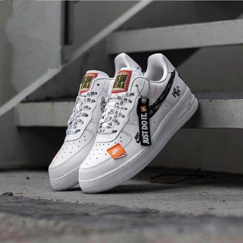 air force ones just do it white