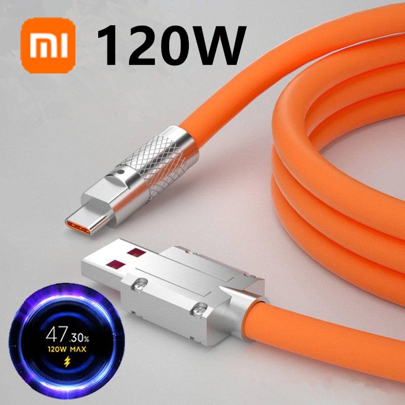 Thích hợp cho Xiaomi cáp sạc 120W, cáp hành khách máy hợp kim kẽm, Silicone lỏng, Redmi note11pro/K50 Pro Cáp dữ liệu, Xiaomi 6A loại USB C Cáp Sạc Nhanh Cáp sạc