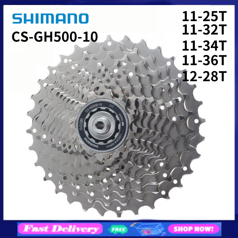 Shimano líp xe đạp đường trường grx cs-hg500 líp xe đạp 10v 11-25t 12-28t líp xe đạp 10 s k7 cho tiagra 4700 4600 5700 10 bánh đà tốc độ