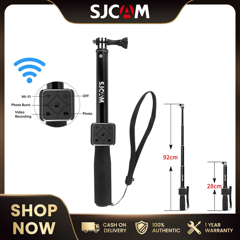 SJCAM Action Camera Accessory Extendable Handheld Selfie Stick Tripo With Watch Remote Control For SJCAM SJ6/SJ8/SJ10/SJ11/C200/C300 Series Sport Camera