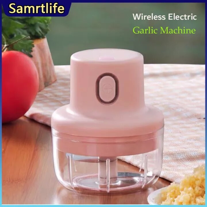 Gambar Samrtlife Electric Garlic Chopper 100 250mL Masher USB Charging Ginger Food Chopper Machine Sturdy Durable Chili Vegetable Crusher Kitchen Tool