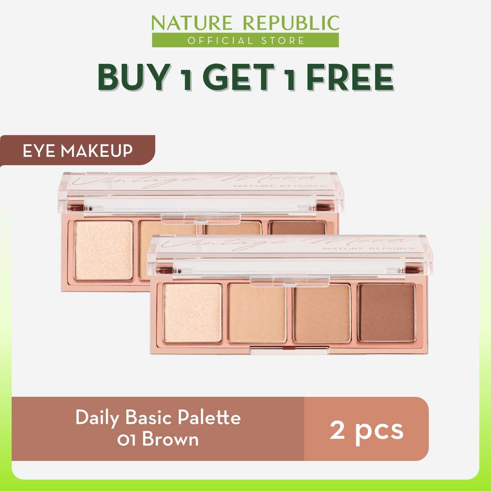 Gambar [BUY 1 GET 1 FREE] Nature Republic Daily Basic Palette