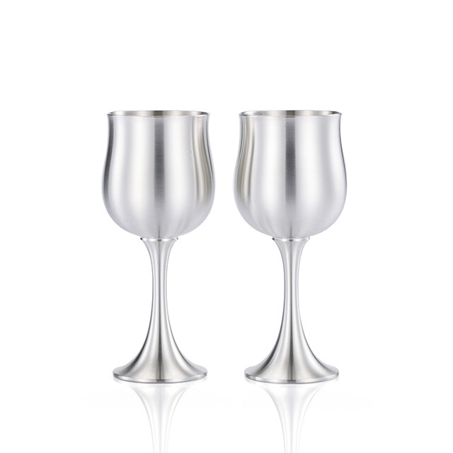 Gambar Royal Selangor Sovereign Collection Pewter Wine Goblets (Pair) in Wooden Gift Box Gift