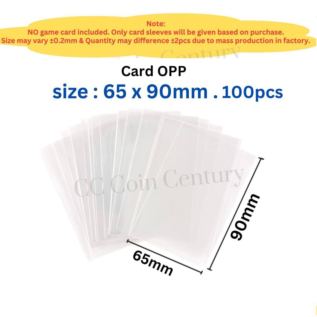 Card Sleeves 100Pcs Soft Transparent Plastic Protection for TCG Pokemon One  Piece Game Card -Stationery | Lazada