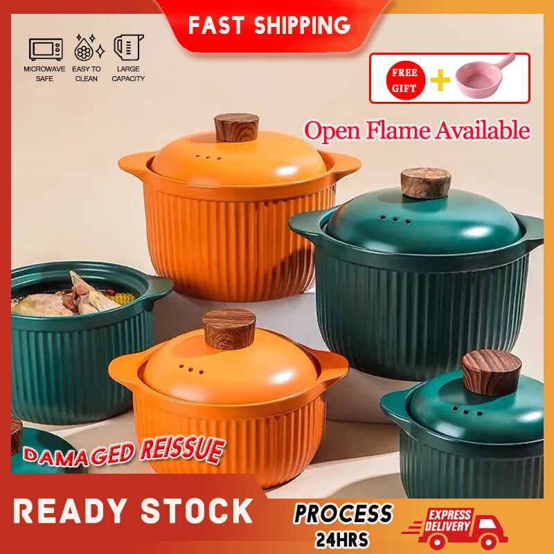 Gambar Casserole Soup Household Gas Heat resistant High Temperature Ceramic Stew Pot Gas Stove Special Small Soup Pot