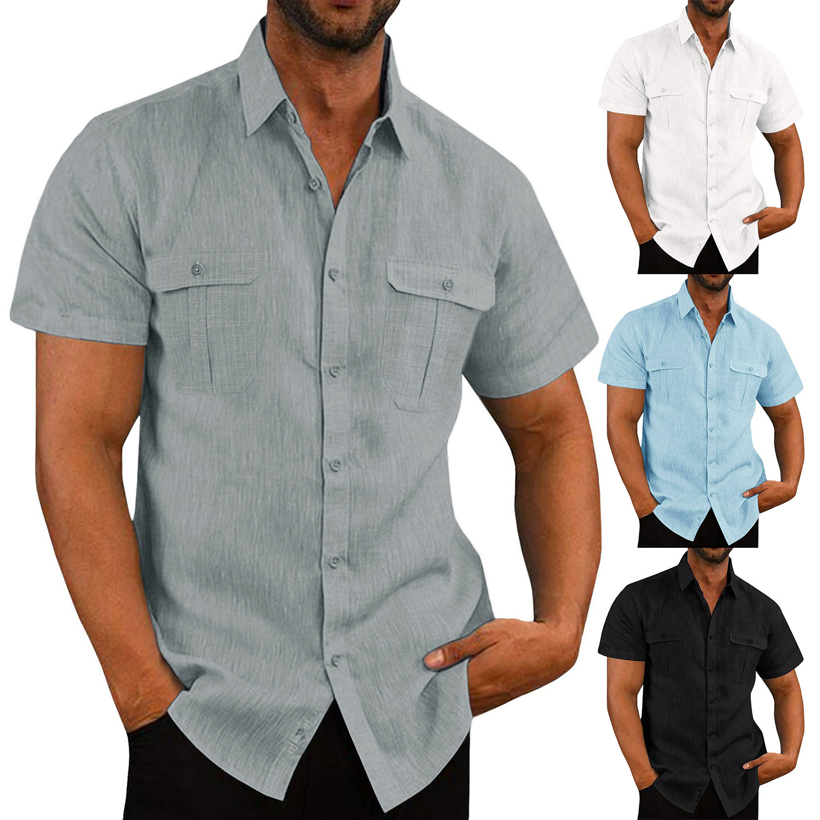 Slipper Long Sleeved Cotton Shirt Men 